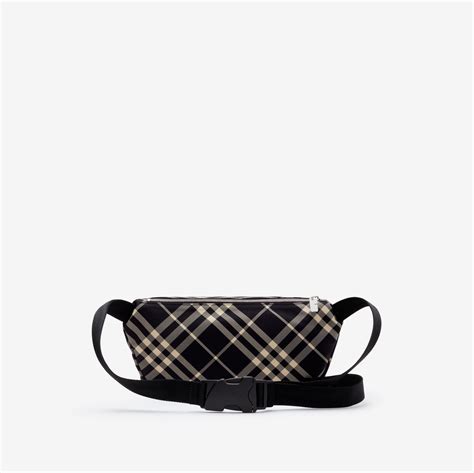 burberry rainbow check belt bag|Check Belt Bag in Black/calico .